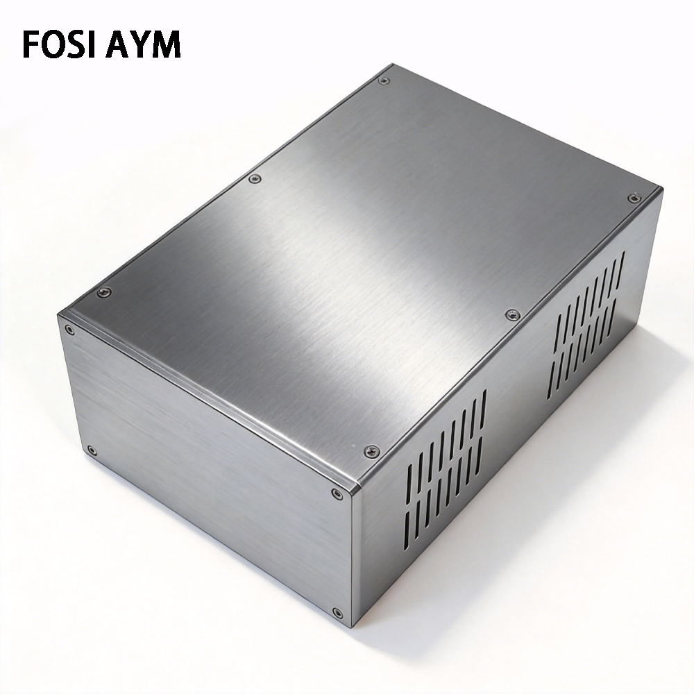 Speaker Enclosure - กล่องแอมพลิฟายเออร์อะลูมิเนียมเต็มตัว FOSI AYM ขนาด 210x210x120 มม.
