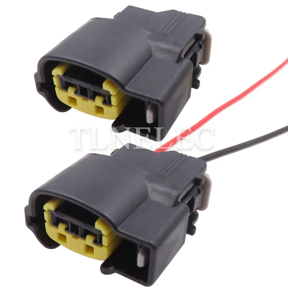 Audio Jumper Wire - ขั้วต่อสายไฟสำหรับคอยล์จุดระเบิดรถยนต์แบบ 2 พิน พร้อมซ็อกเก็ตปิดผนึกและสายไฟ สำหรับ HYUNDAI