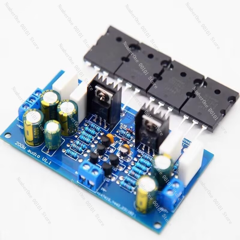 Audio Amplifier Board - บอร์ดเพาเวอร์แอมป์โมโนไฮไฟ 200W รุ่นอัปเกรด 1943 5200 โมดูลแอมป์เสียงกำลังสูง