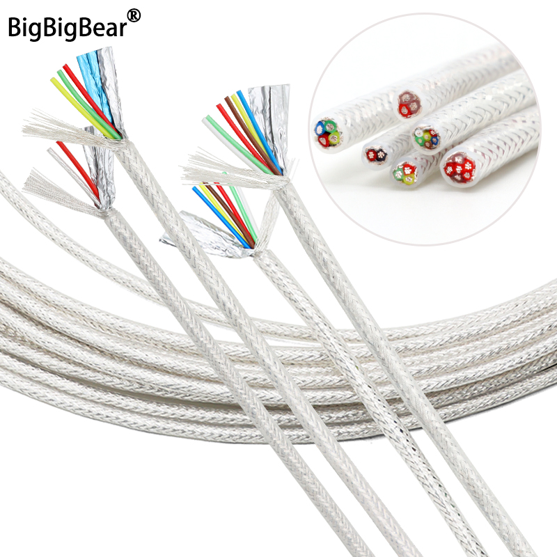 Audio Jumper Wire - 1/5/10m FEP สายป้องกัน 2 3 4