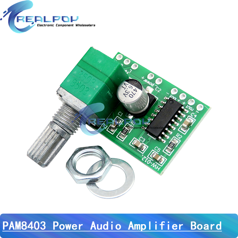 Volume Control Board - PAM8403 5V เครื่องขยายเสียง 2 ช่อง 3W