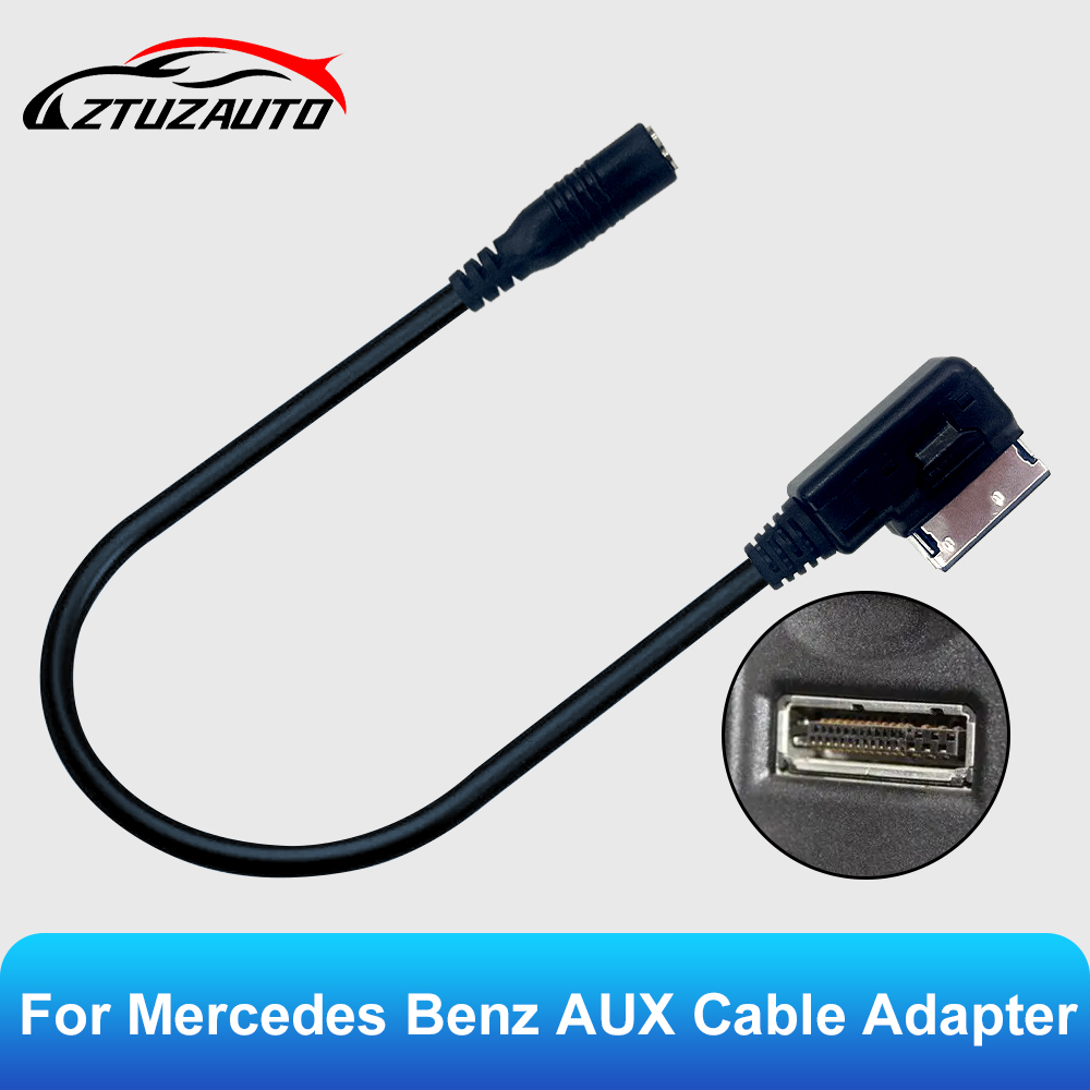 Mdi Cable - สื่อไปยังสเตอริโอ3.5มม. สายอะแดปเตอร์เสริมเสียงใน AMI MDI สำหรับ Mercedes