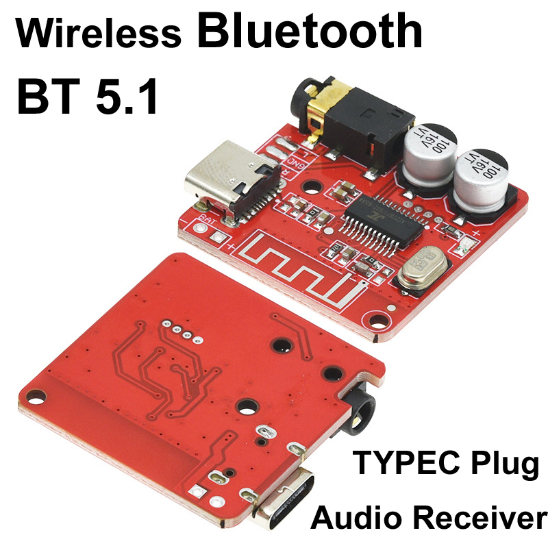 Diy Speaker - TYPE-C DIY ไร้สายบลูทูธเครื่องรับสัญญาณเสียง BT 5.1 MP3