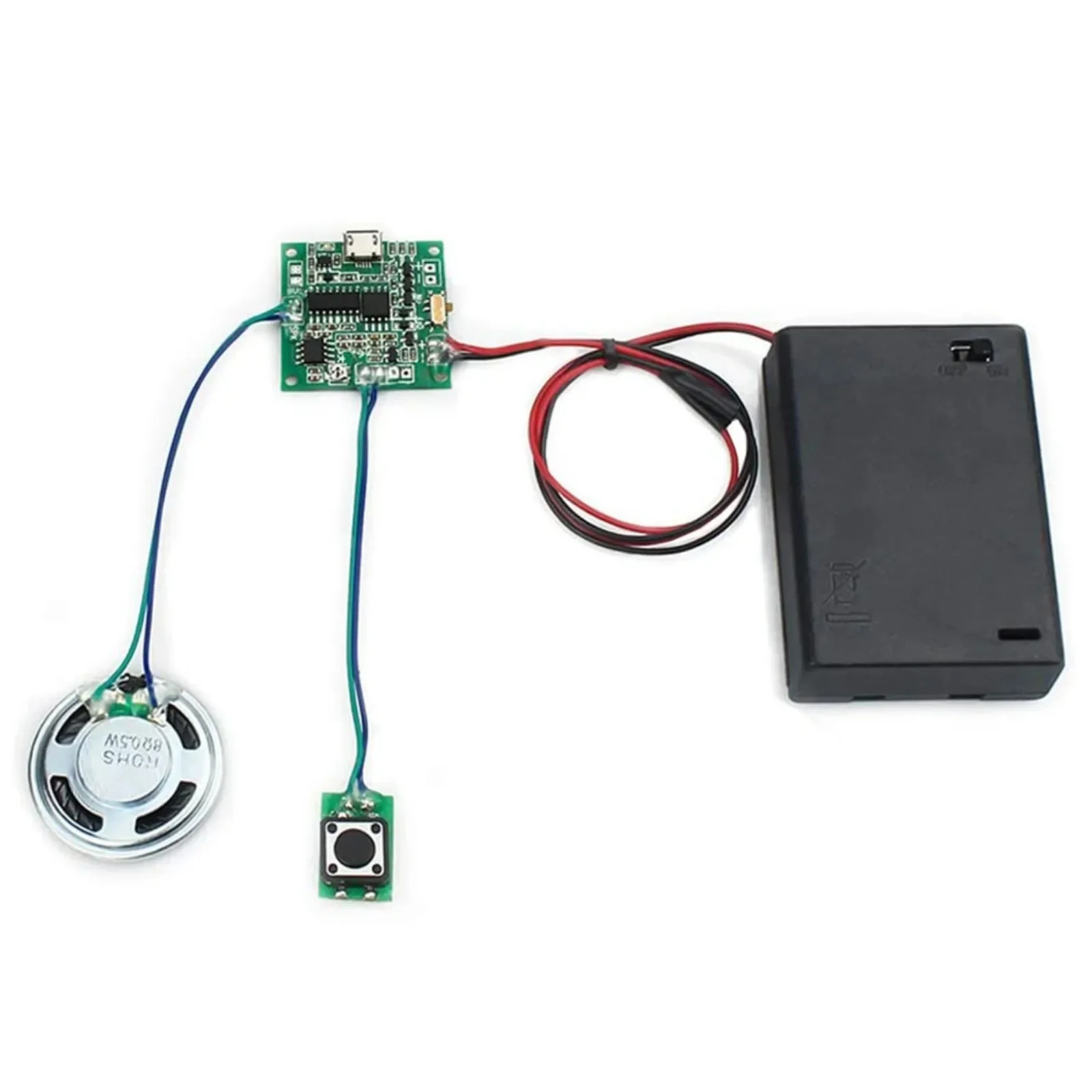 Diy Speaker - โมดูลบันทึกเสียง DIYmall 8M MP3 WAV พร้อมปุ่มควบคุมและลำโพง