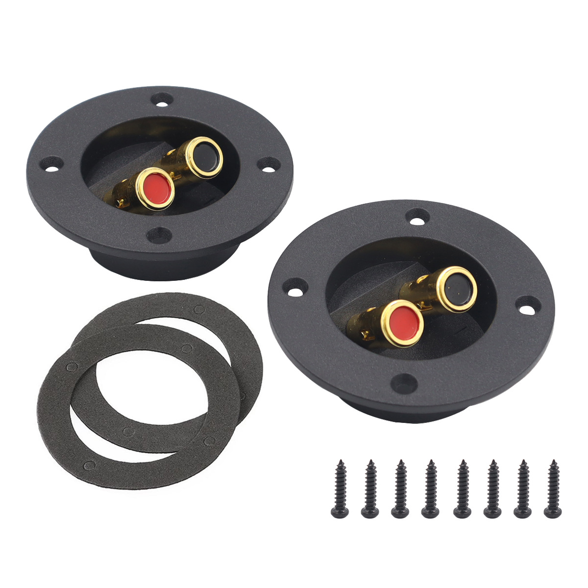 Speaker Crossover - แผงต่อสายลำโพงติดรถยนต์ แบบคู่ สำหรับซับวูฟเฟอร์และตู้ลำโพง