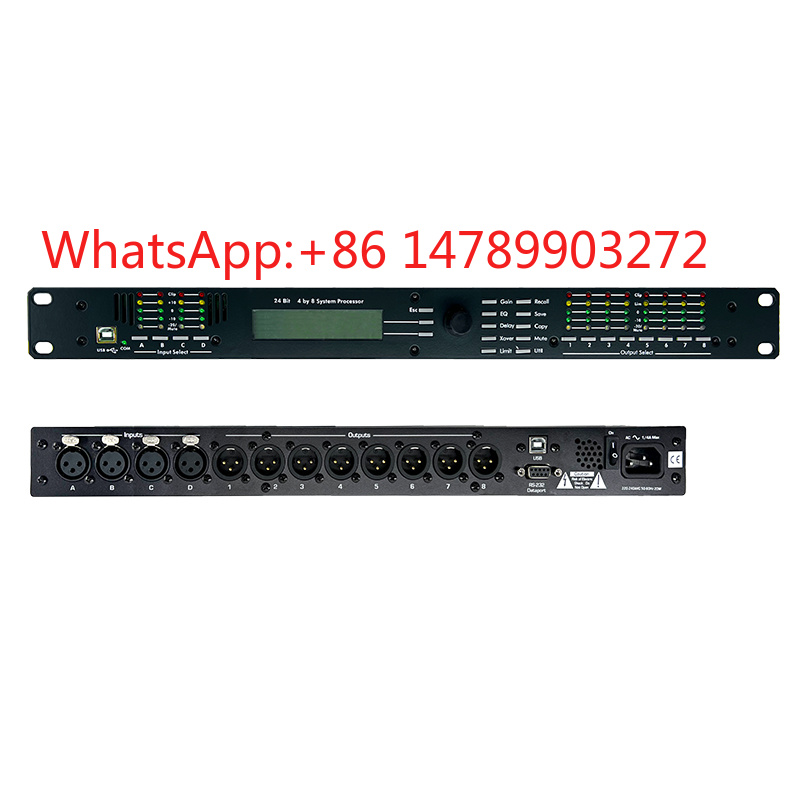 Speaker Crossover - YOLO PR4.8SP 4×8 โปรเซสเซอร์เสียงดิจิตอล, ระบบจัดการลำโพงระดับมืออาชีพ, ครอสโอเวอร์