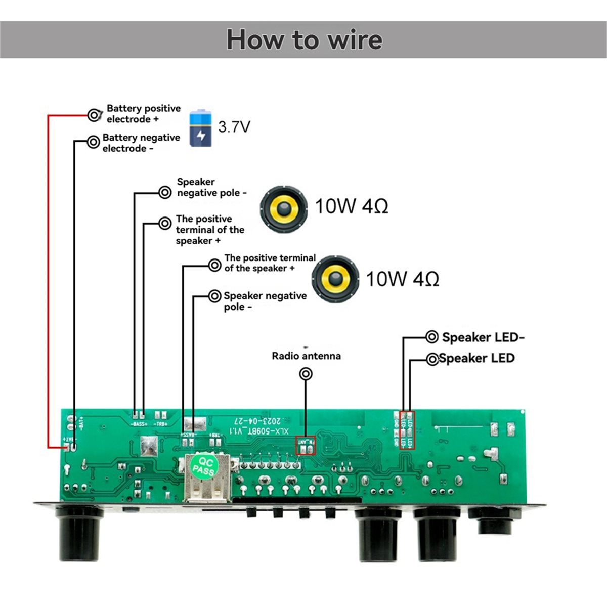 อัปเดต 2X10W 3.7V บอร์ดแอมพลิฟ - Diy Speaker บทวิจารณ์และราคา