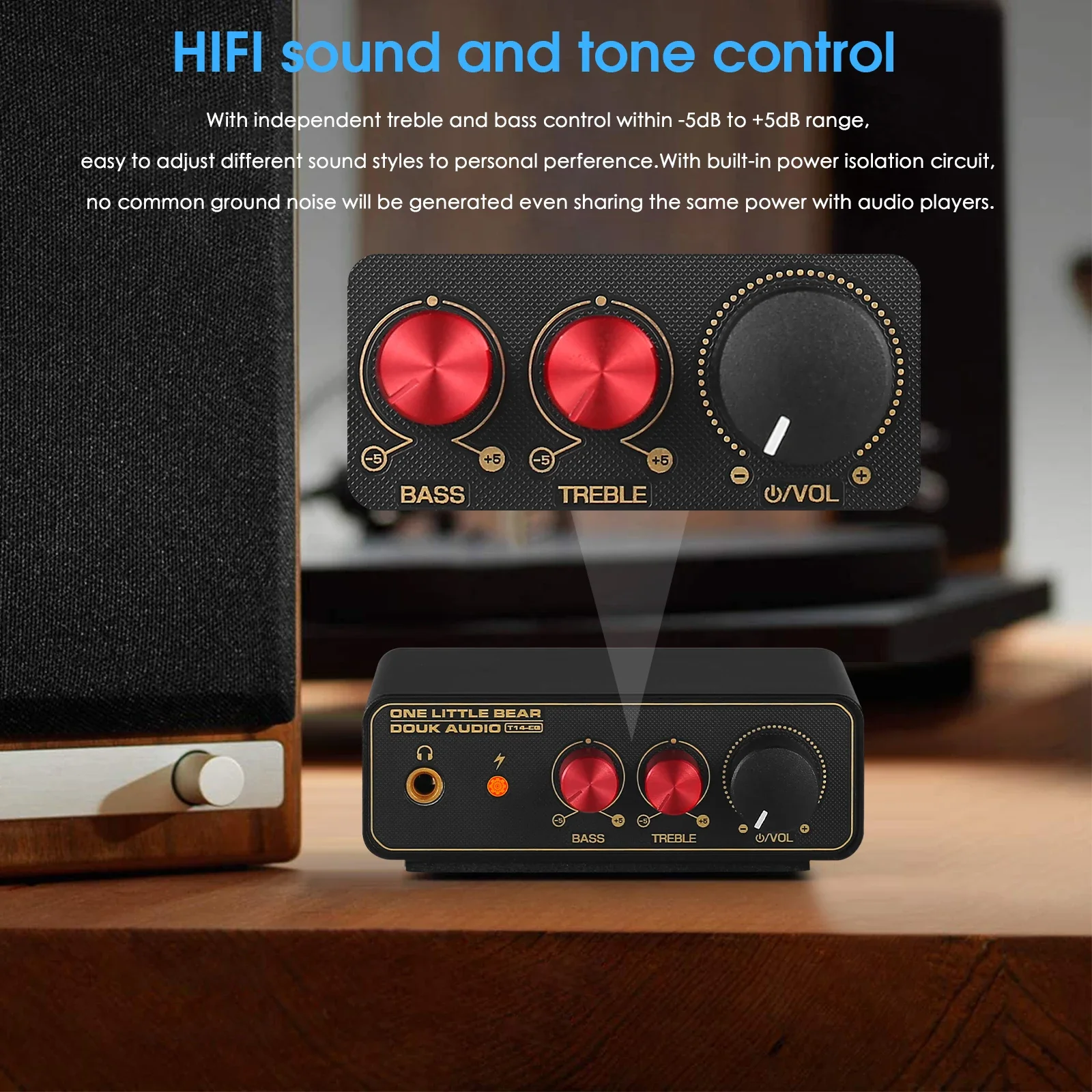 Douk T14-EQ เครื่องเสียงสเตอริ - Passive Preamp บทวิจารณ์และราคา