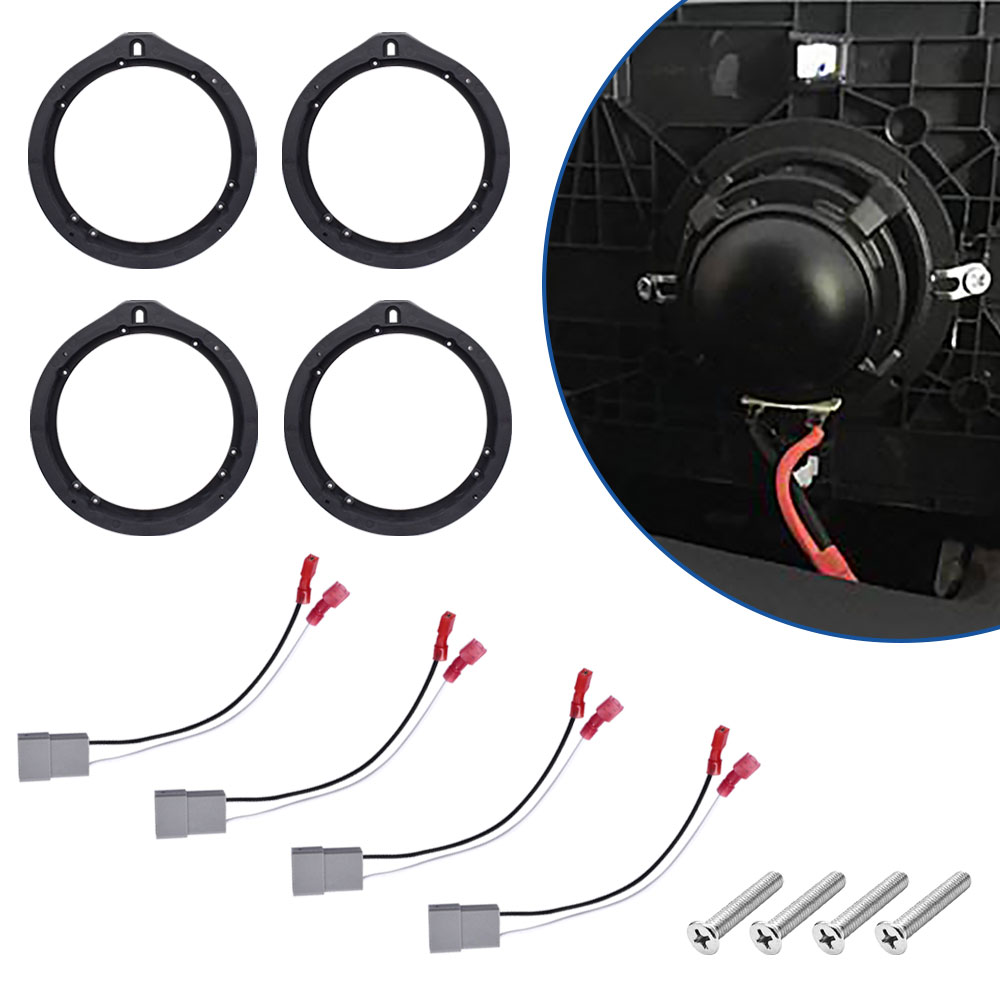 2 คู่ 6.5 นิ้วรถประตูลําโพงอะแ - Audio Jumper Wire บทวิจารณ์และราคา