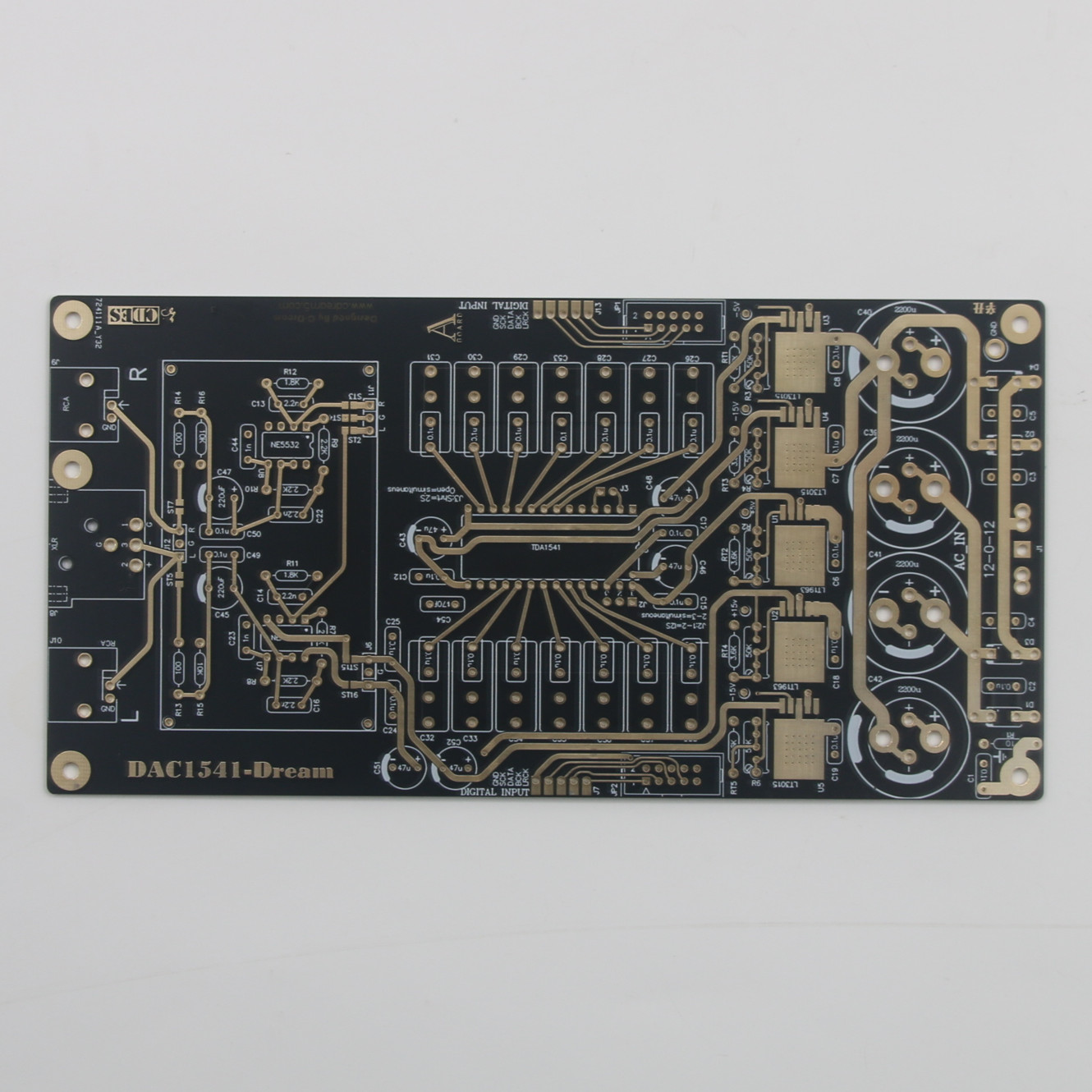 ไฮไฟ 1PC TDA1541 บอร์ดถอดรหัสเ - Audio Dac บทวิจารณ์และราคา