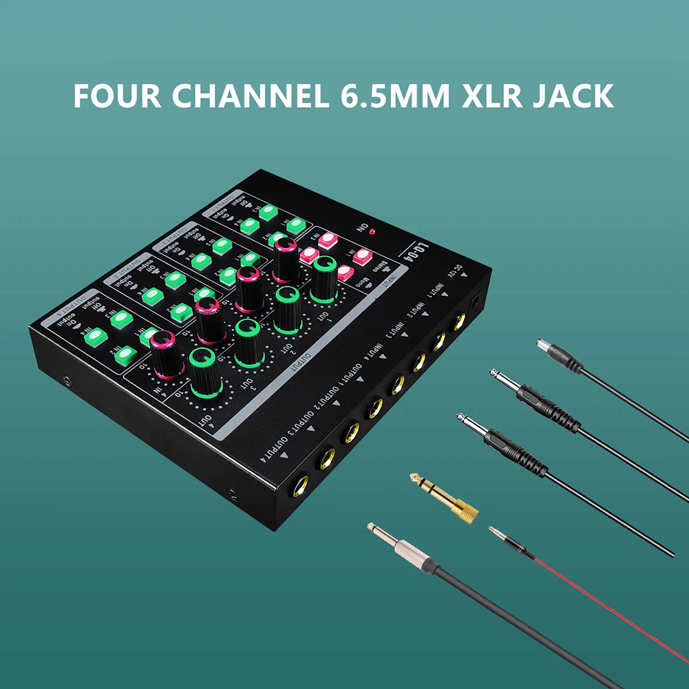 (MEOF) -LQ04 มิกเซอร์ 4 ช่อง แ - Audio Interface บทวิจารณ์และราคา