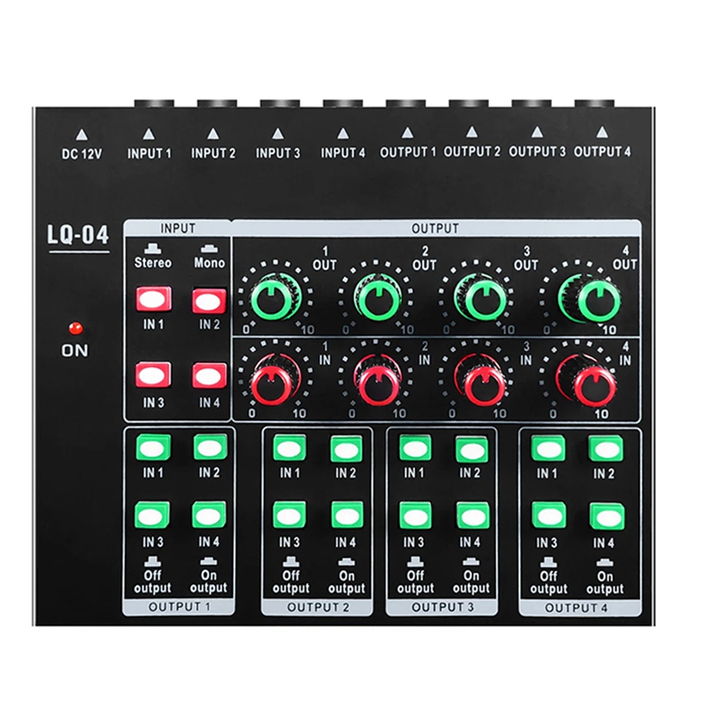 (MEOF) -LQ04 มิกเซอร์ 4 ช่อง แ - Audio Interface บทวิจารณ์และราคา