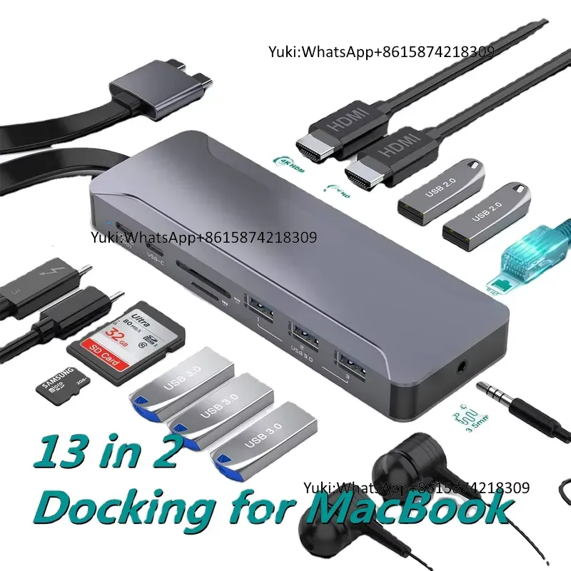 ฮับด็อกกิ้งสถานี 5 พอร์ต USB พ - Rj45 Jack บทวิจารณ์และราคา