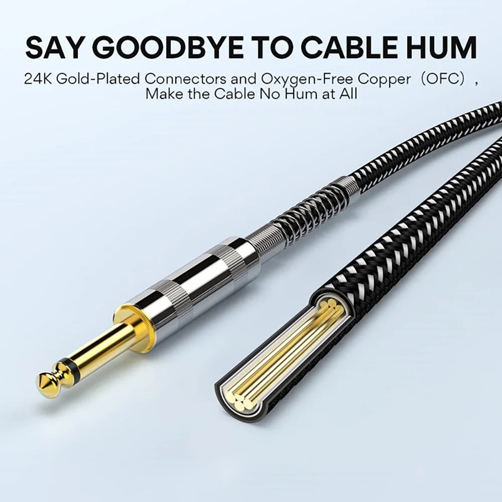 6.35 มม.สาย TRS 1/4 นิ้ว 6.5 ม - Trs Cable บทวิจารณ์และราคา