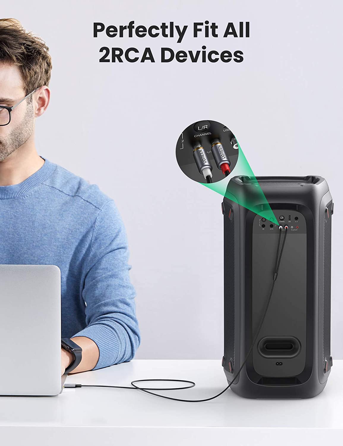 สายสัญญาณเสียง UGREEN USB C เป - Audio Cable Rca บทวิจารณ์และราคา