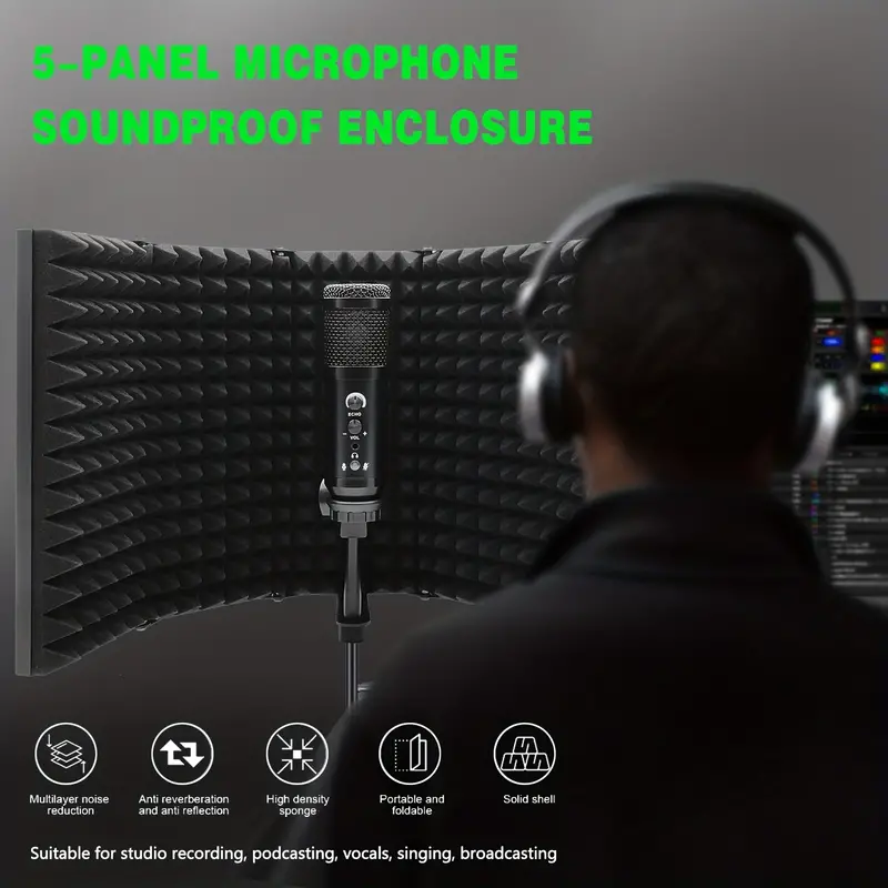 3/5 แผงตัวกรองสะท้อนแสงสตูดิโอ - Ribbon Microphone บทวิจารณ์และราคา
