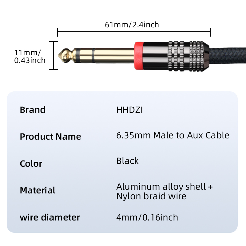 สายกีตาร์ TRS ขนาด 6.35 มม. สา - Trs Cable บทวิจารณ์และราคา