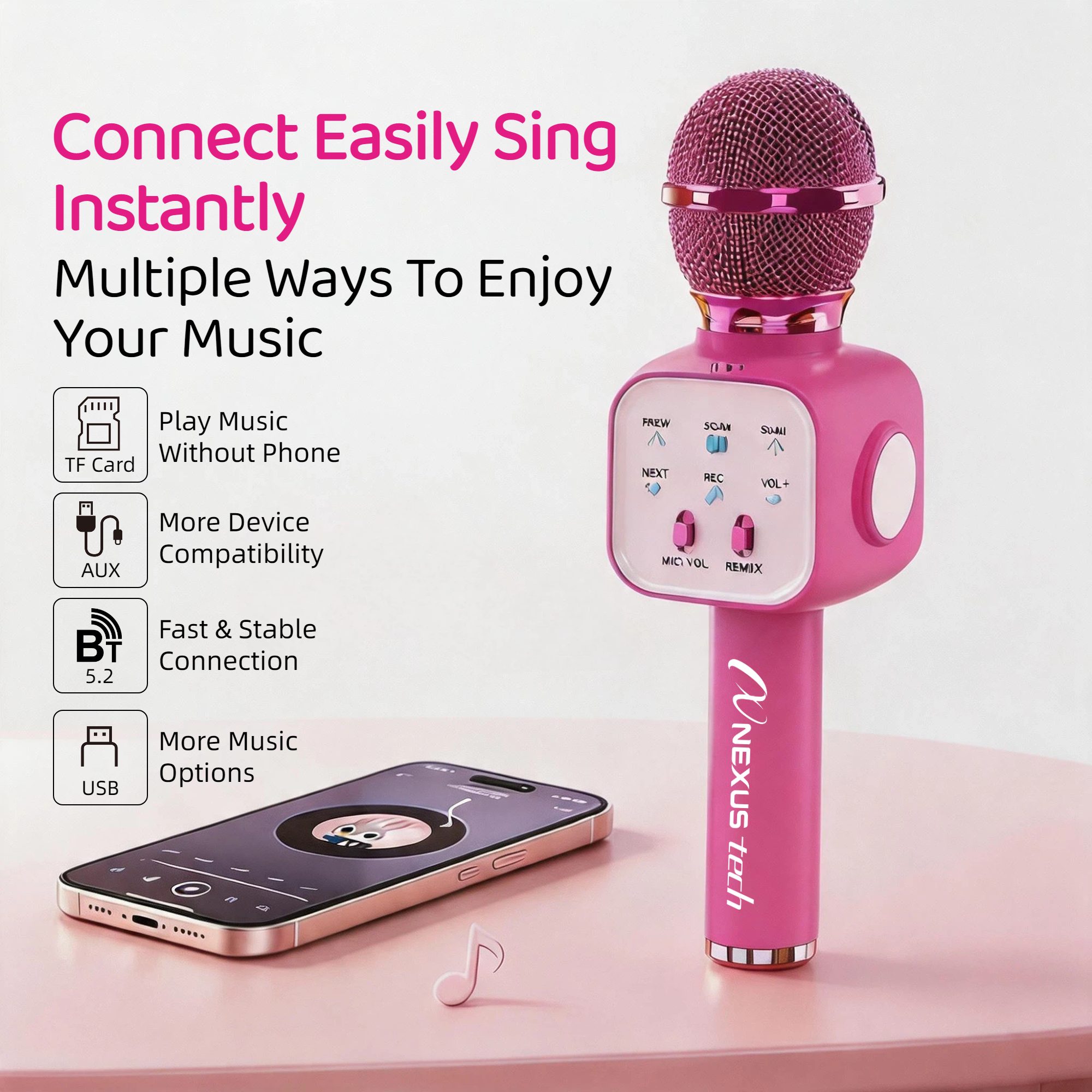 เครื่องคาราโอเกะไร้สายพรีเมียม - Condenser Microphone Kit บทวิจารณ์และราคา