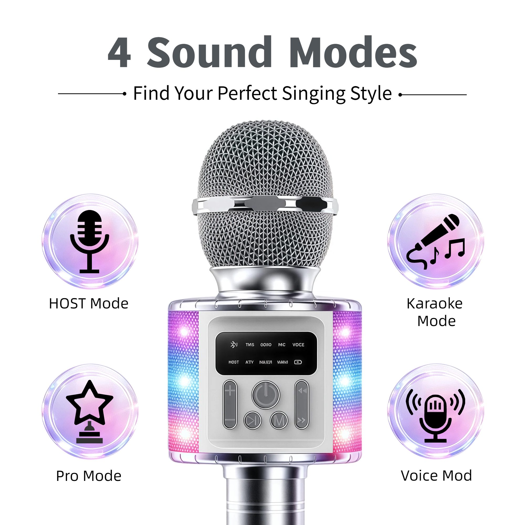 ไมโครโฟนคาราโอเกะไร้สายบลูทูธ  - Microphone Capsule บทวิจารณ์และราคา