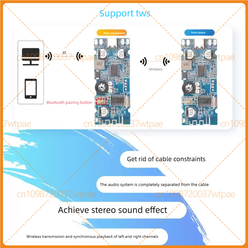 2 ชิ้นสำหรับ BDM0 บลูทูธ 5.0 บ - Volume Control Board บทวิจารณ์และราคา