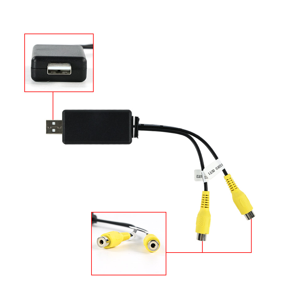 USB To CVBS RCA วิดีโอเอาต์พุต - Audio Cable Rca บทวิจารณ์และราคา