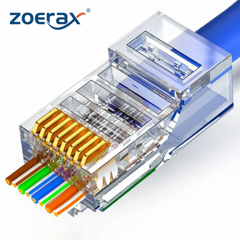 ZOERAX 50/100 PCS RJ45 ผ่าน Co - Rj45 Jack บทวิจารณ์และราคา