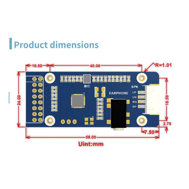 WM8960 สำหรับ Raspberry Pi จอ  - Diy Speaker บทวิจารณ์และราคา