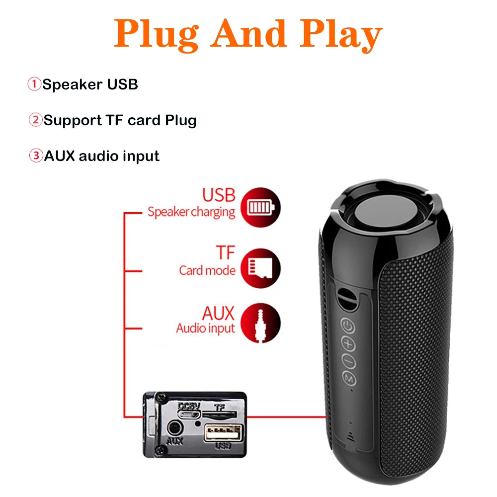 ลำโพงบลูทูธไร้สายแบบพกพา กล่อง - Sbc Audio Amplifier บทวิจารณ์และราคา