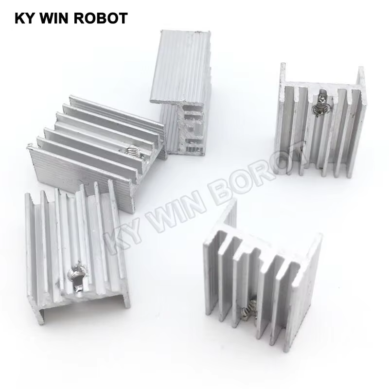 10 ชิ้นอลูมิเนียม TO-220 ฮีทซิ - Heatsink Aluminum บทวิจารณ์และราคา