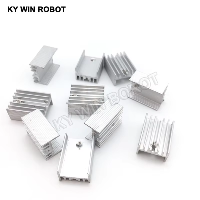 10 ชิ้นอลูมิเนียม TO-220 ฮีทซิ - Heatsink Aluminum บทวิจารณ์และราคา